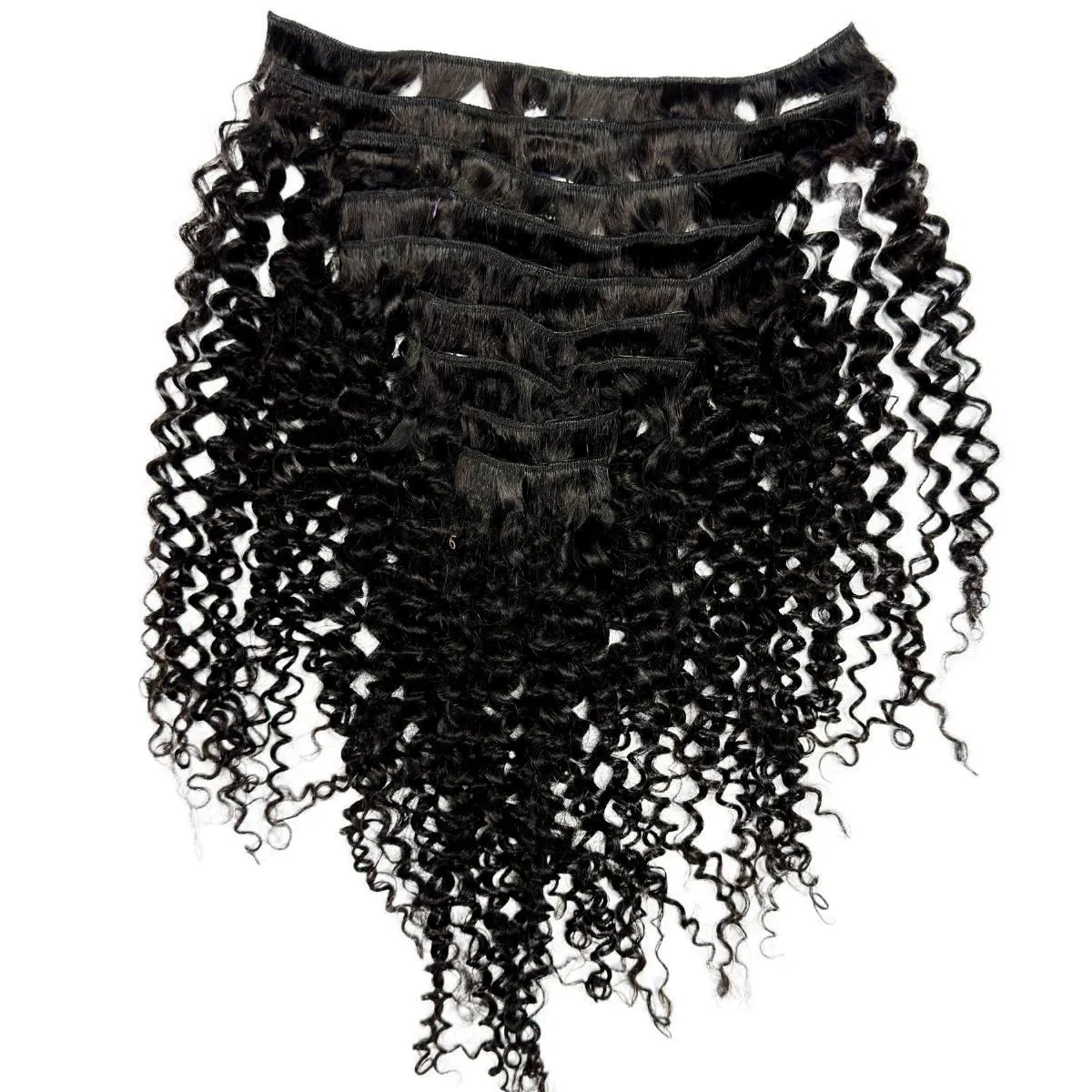 Kinky Curly Clip-In 100% Human Hair Extensions sold by Zulily product image thumbnail 4