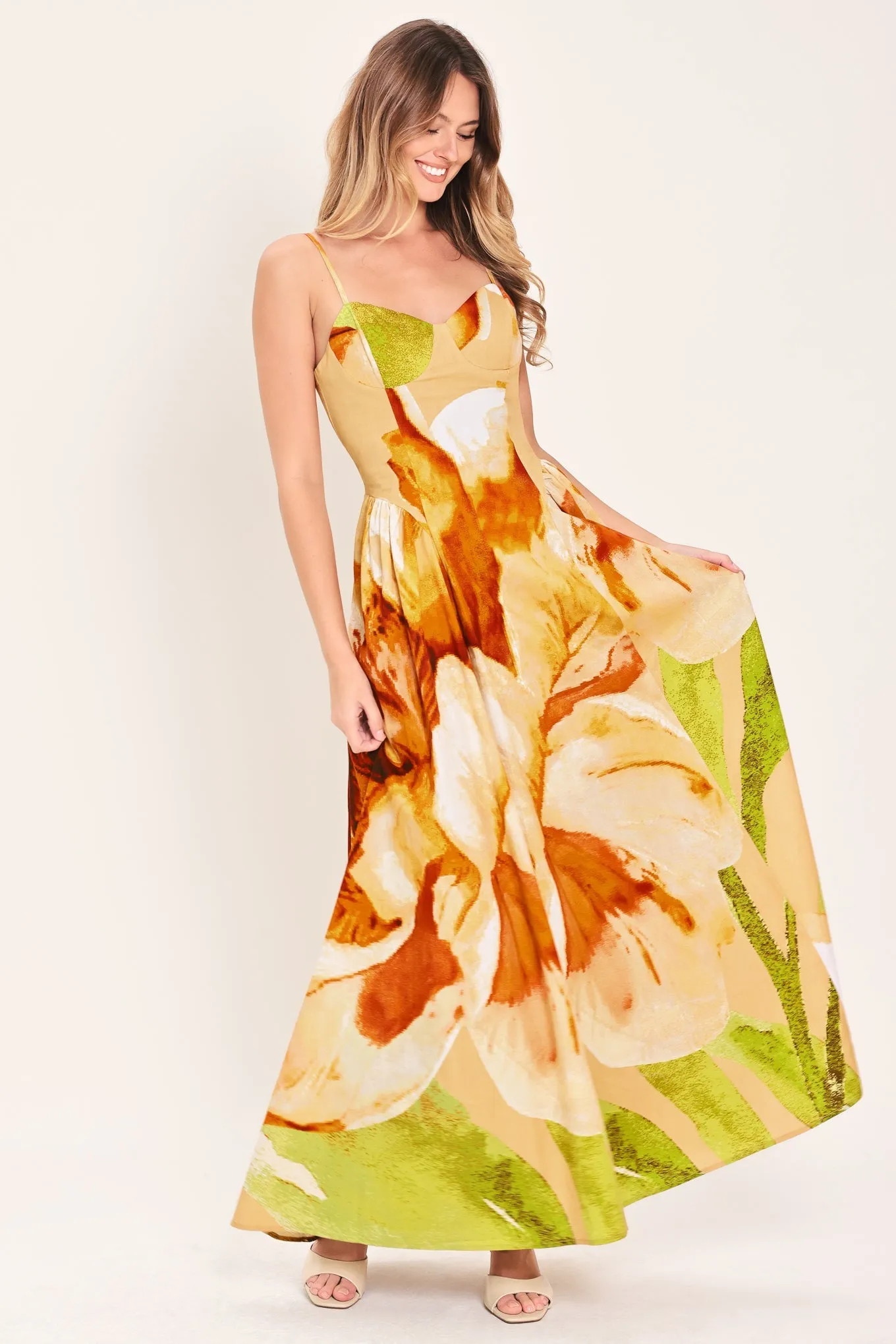 Limoncello Garden Woven Maxi Dress sold by Zulily product image thumbnail 4