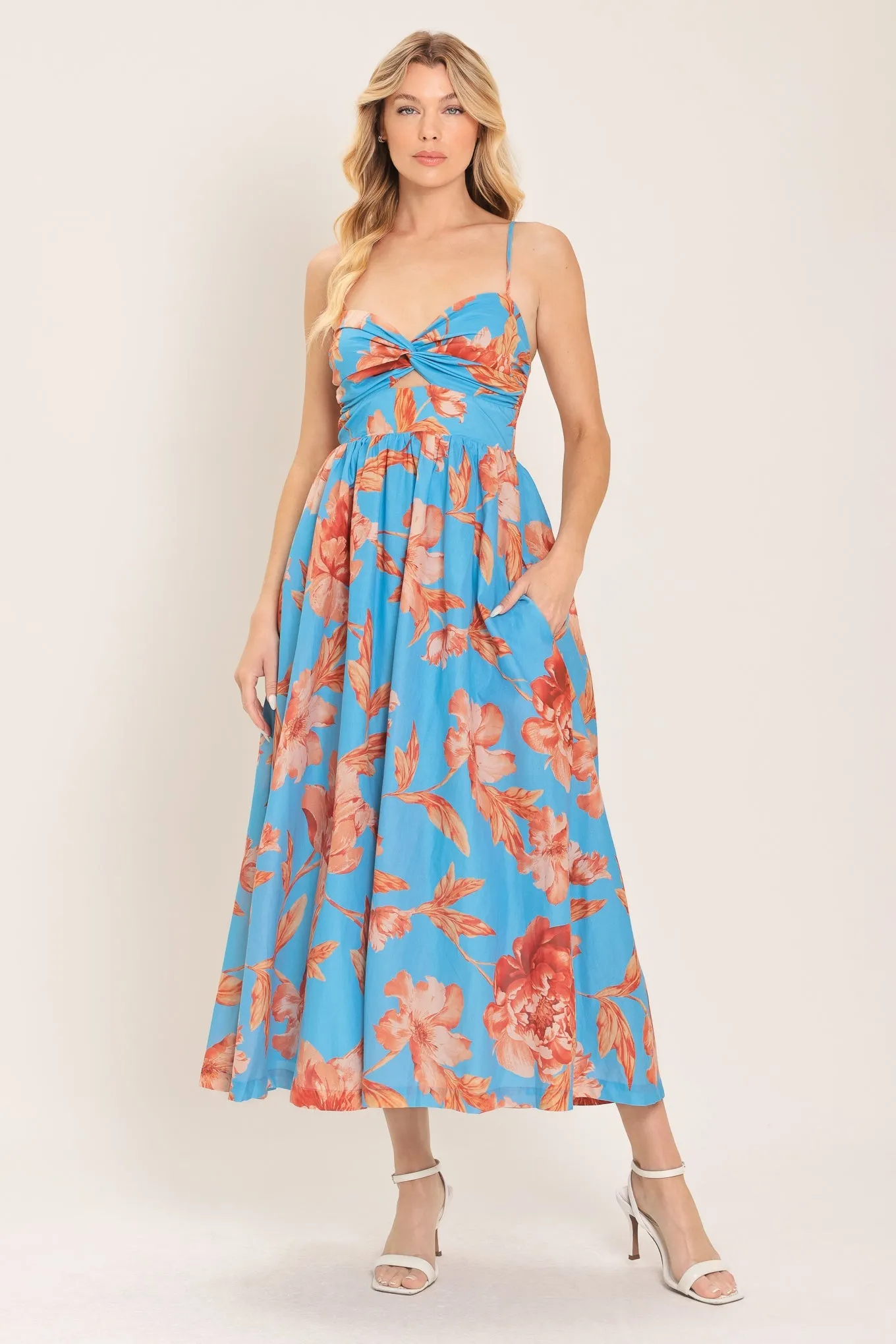 Lagoon Romance Woven Midi Dress sold by Zulily product image thumbnail 5
