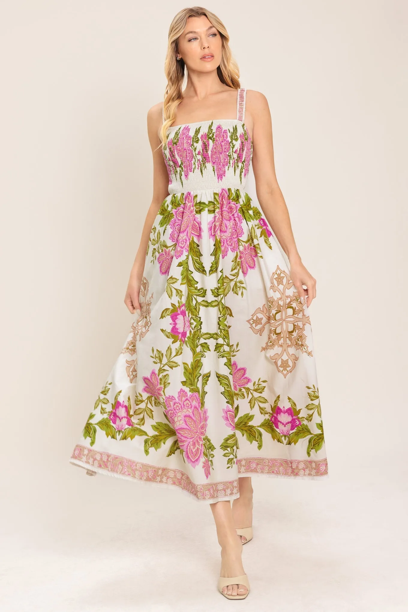 Springtime in Paris Woven Midi Dress sold by Zulily