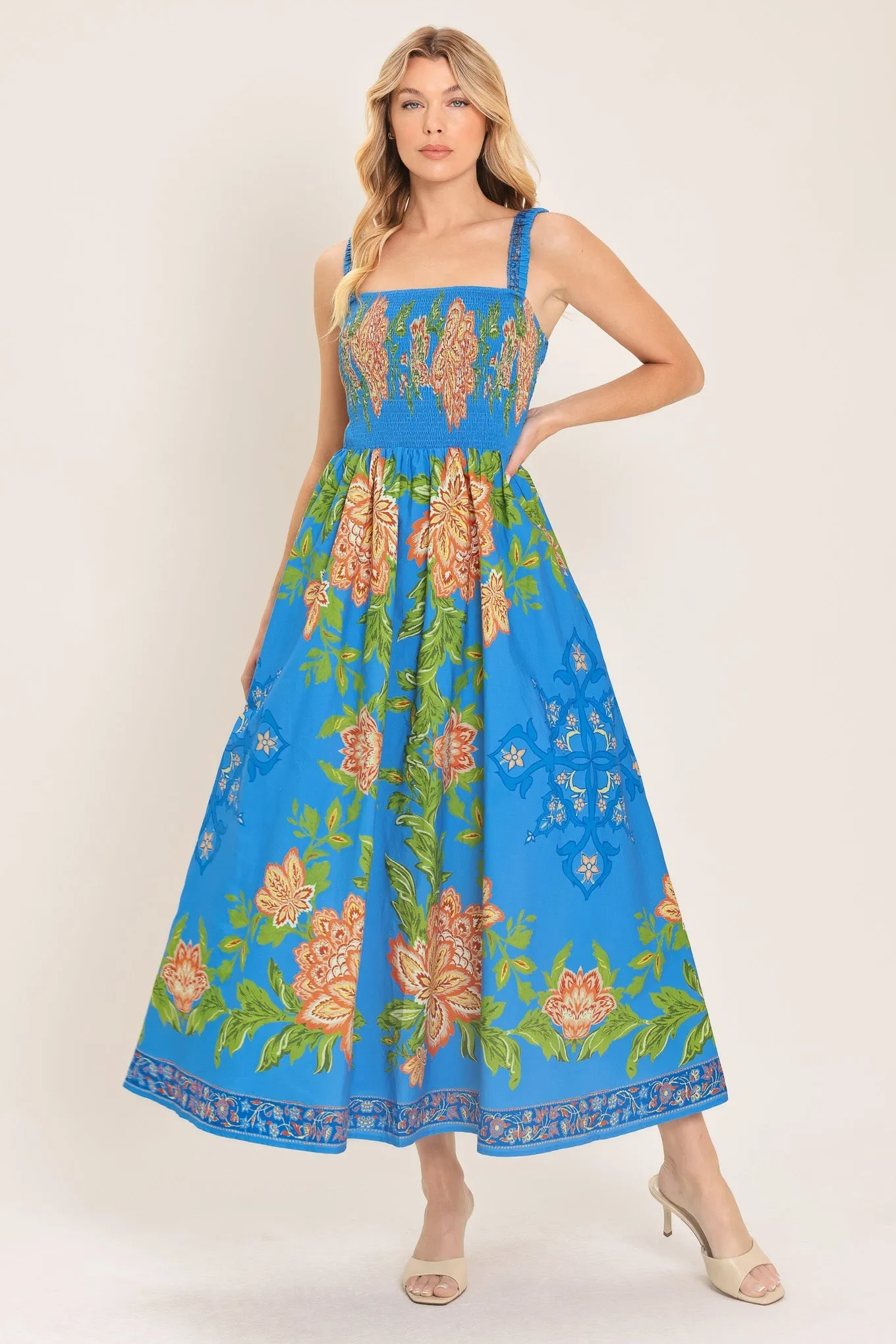 Springtime in Paris Woven Midi Dress sold by Zulily product image thumbnail 2