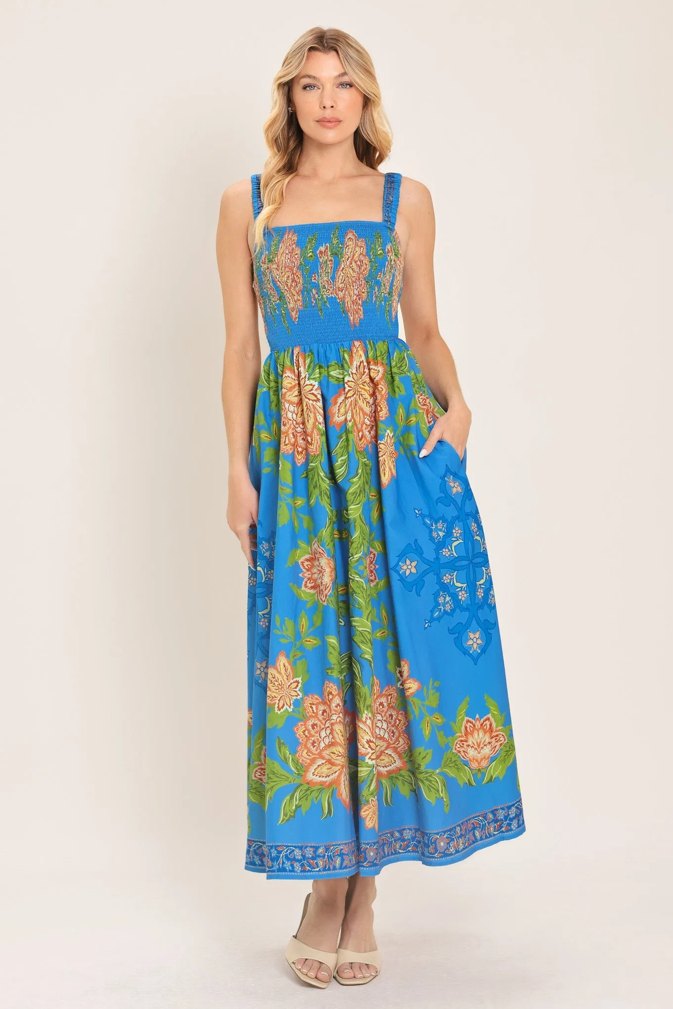 Springtime in Paris Woven Midi Dress sold by Zulily product image thumbnail 3