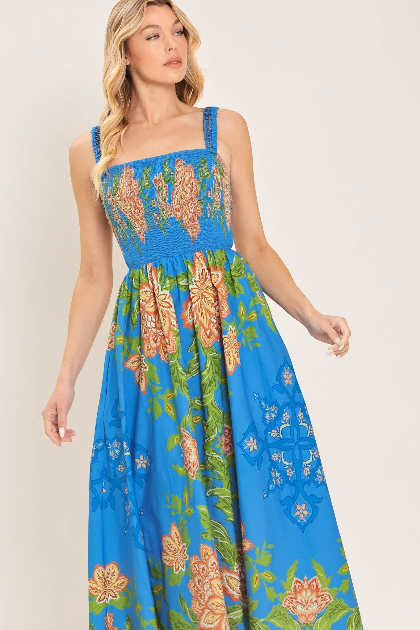 Springtime in Paris Woven Midi Dress sold by Zulily product image thumbnail 4