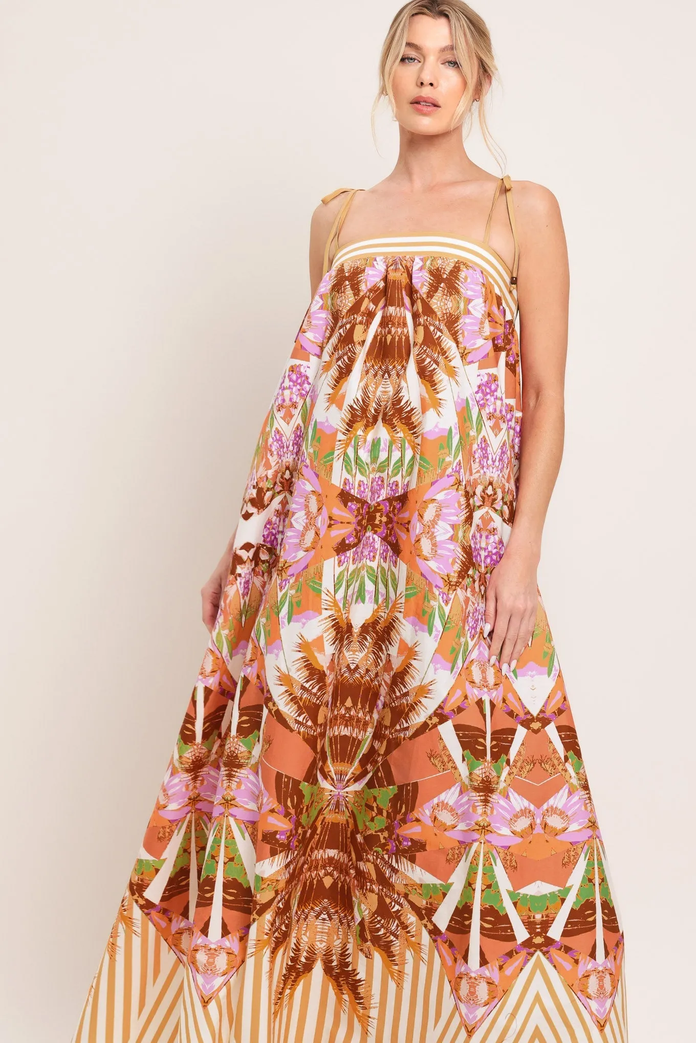 Palm Oasis Woven Maxi Dress sold by Zulily product image thumbnail 5