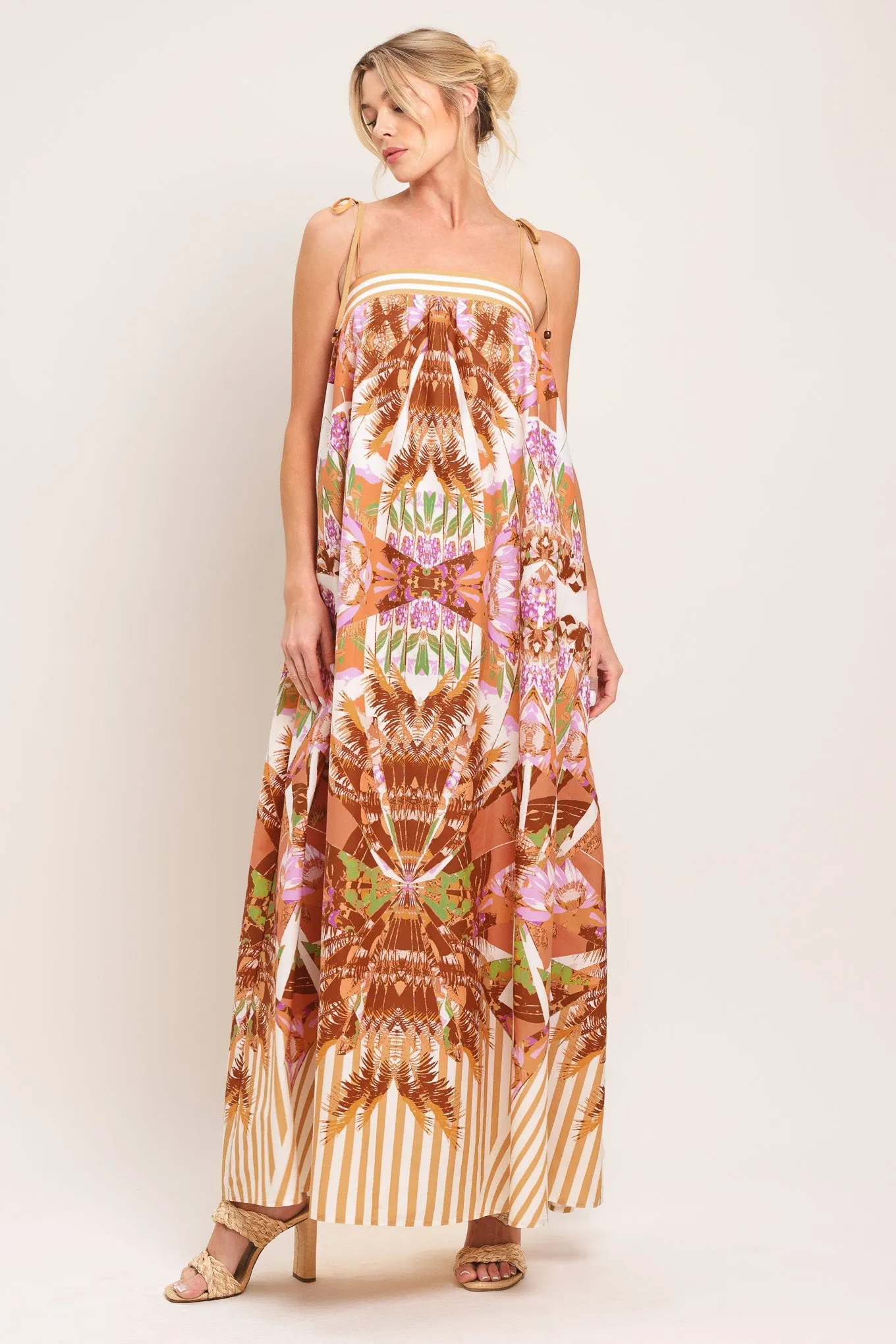 Palm Oasis Woven Maxi Dress sold by Zulily product image thumbnail 2