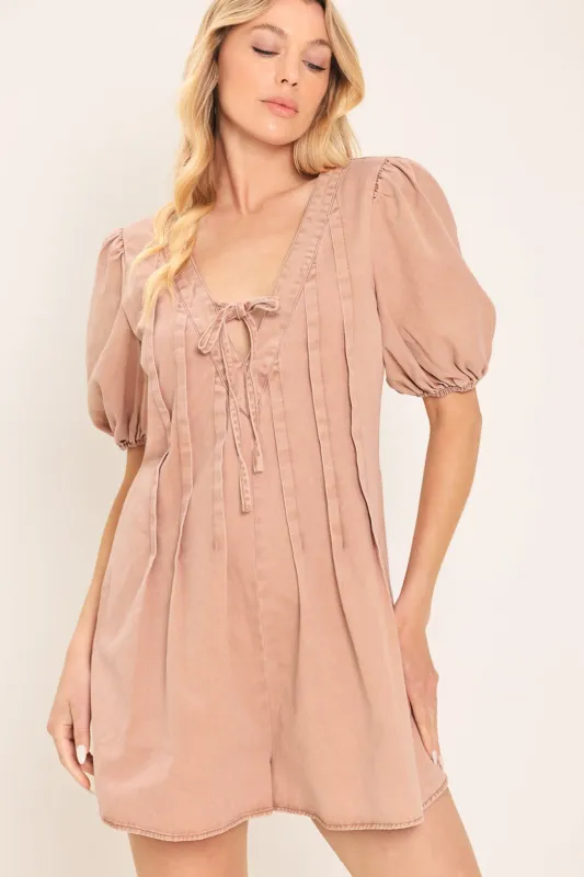 English Countryside Woven Romper made by Flying Tomato