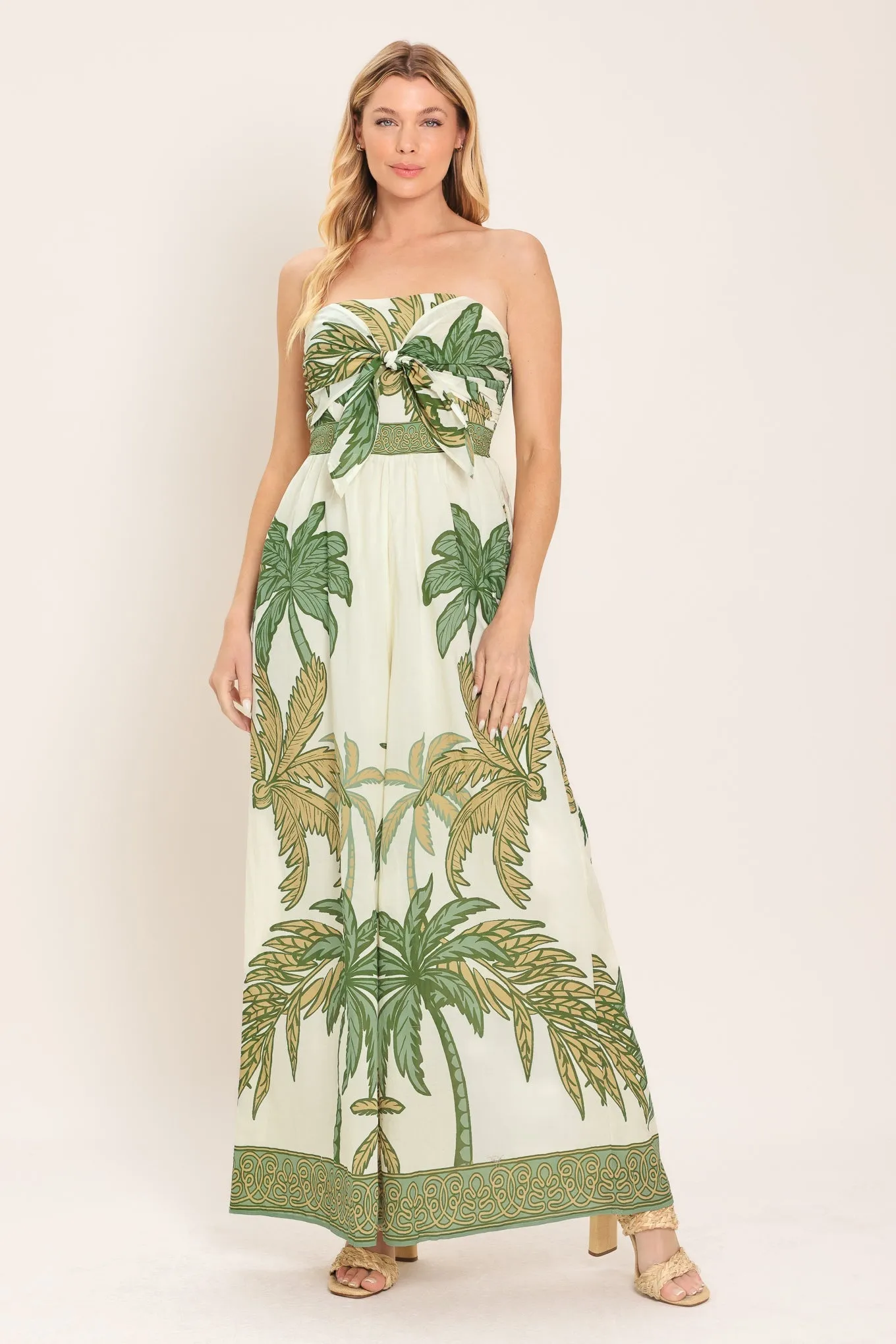 Palm Society Woven Jumpsuit sold by Zulily