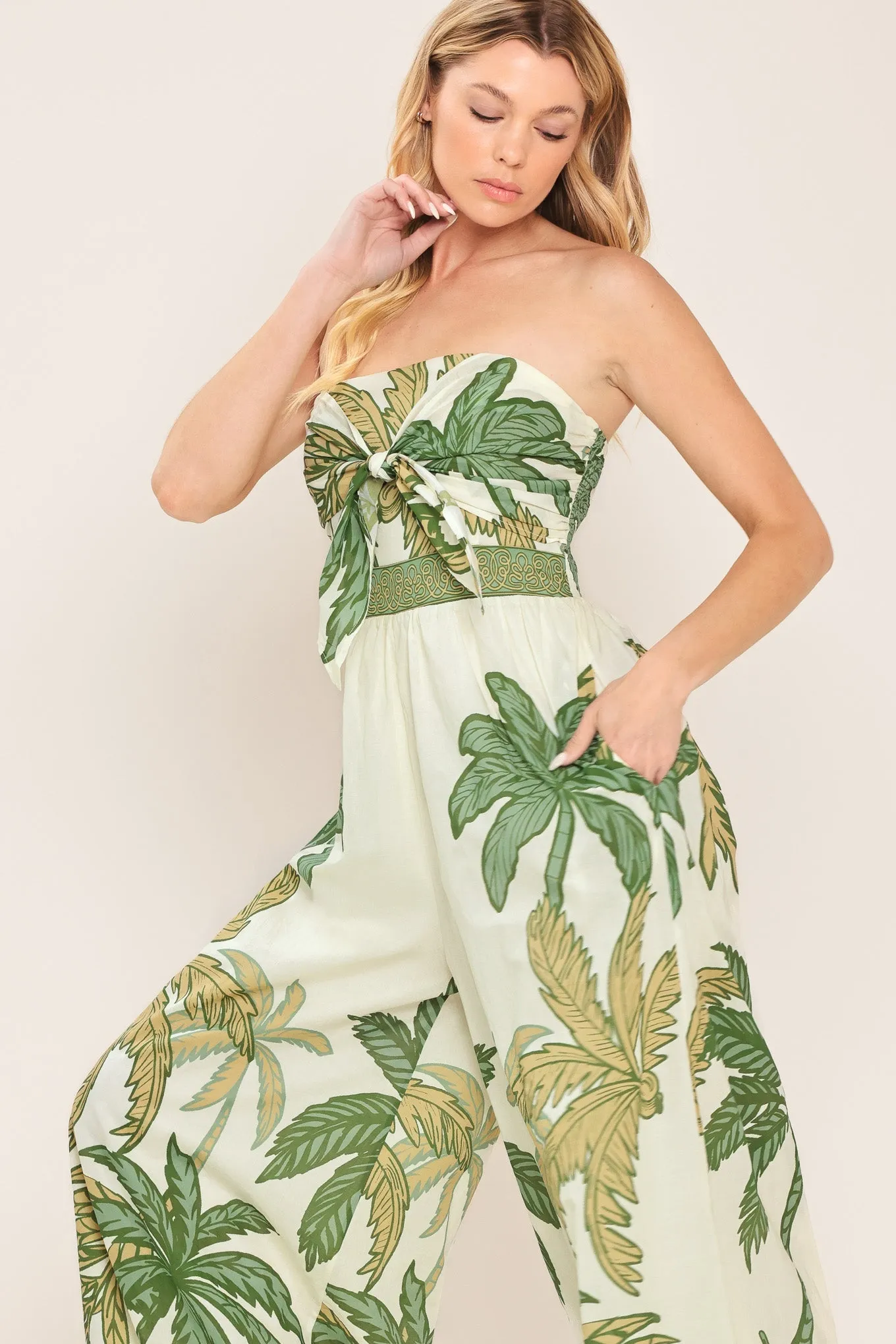 Palm Society Woven Jumpsuit sold by Zulily product image thumbnail 2