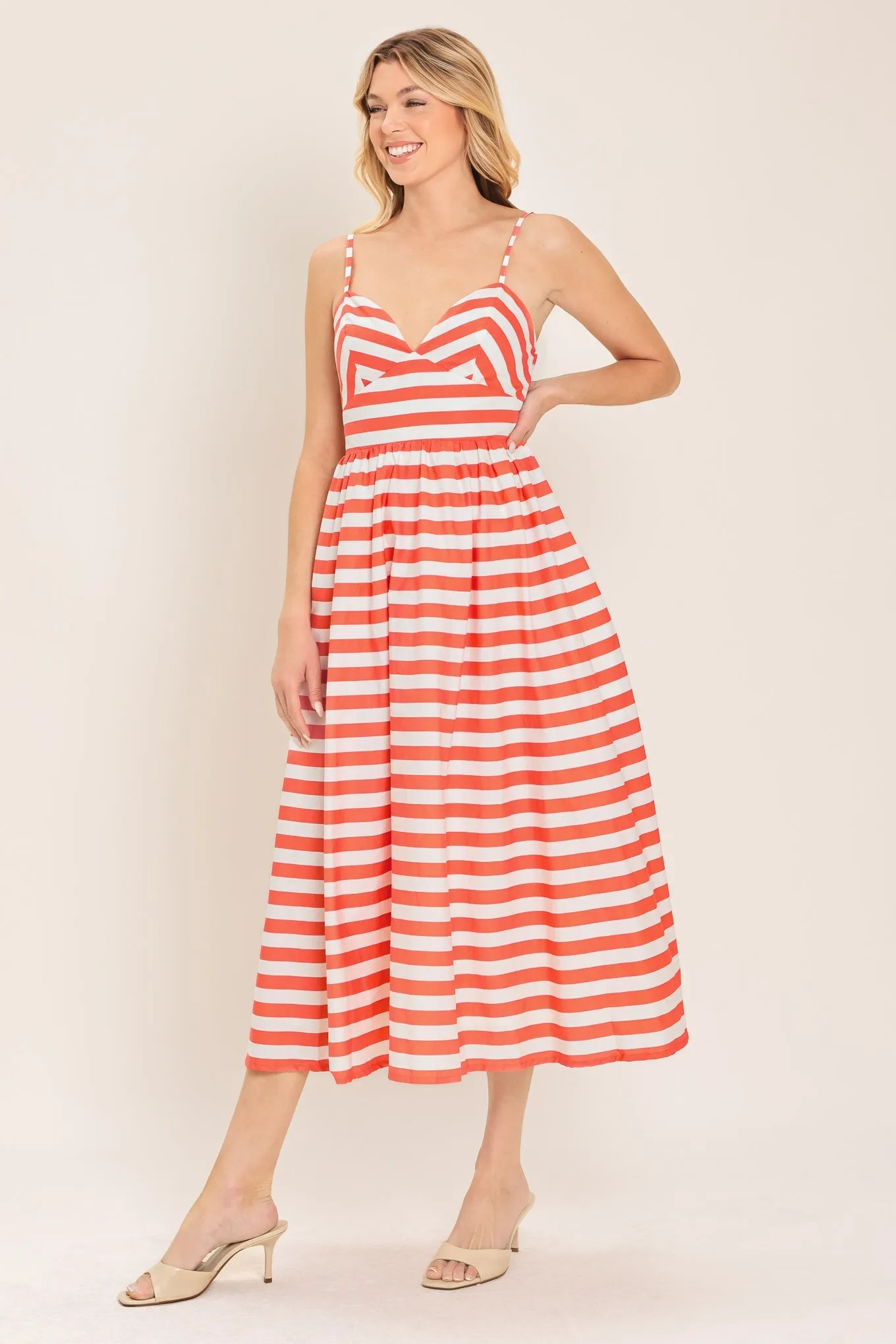 Boardwalk Stripe Woven Midi Dress sold by Zulily product image thumbnail 3