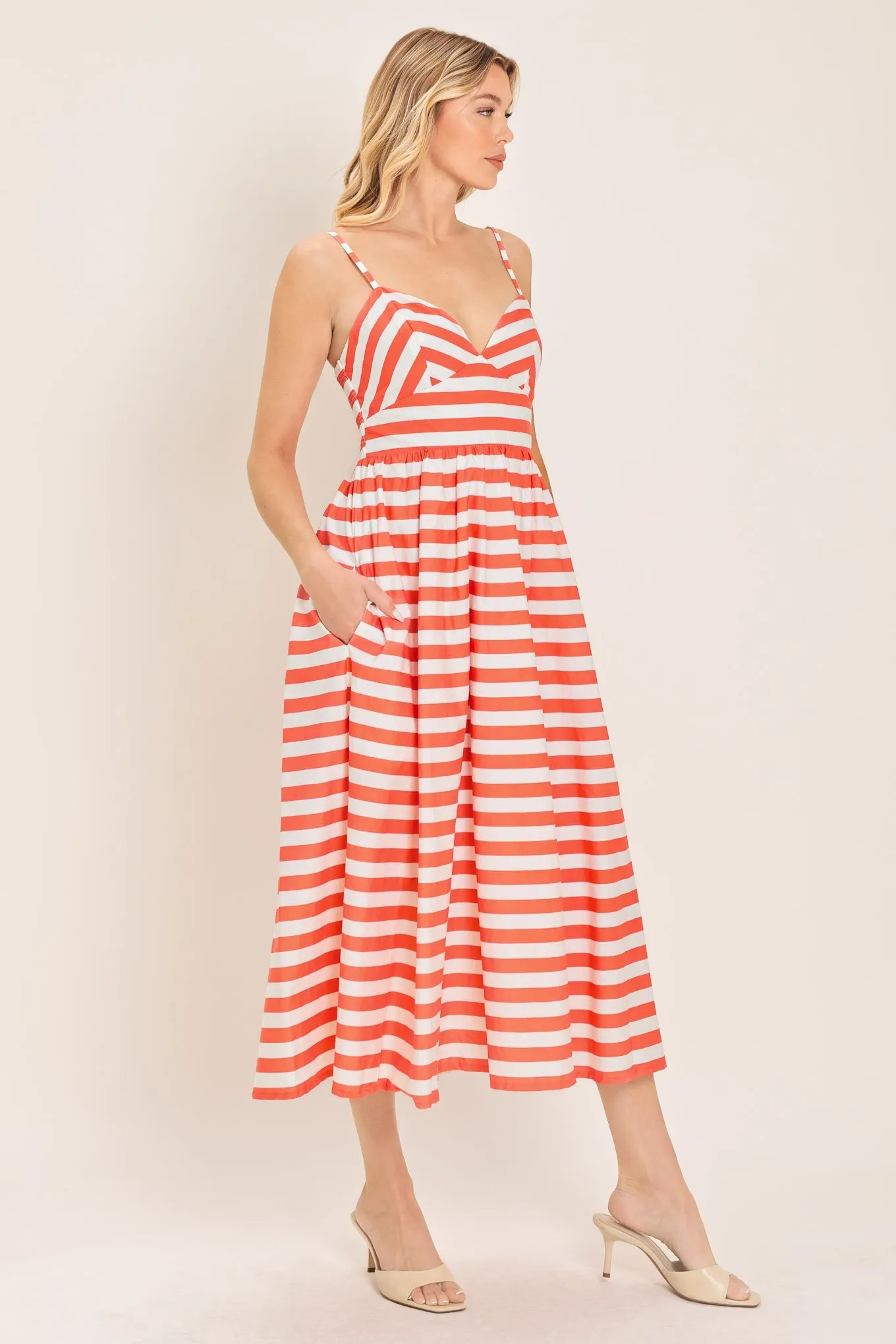 Boardwalk Stripe Woven Midi Dress sold by Zulily product image thumbnail 4
