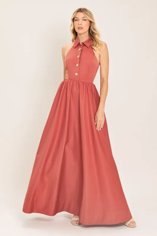 Sienna Sun Woven Maxi Dress made by Flying Tomato