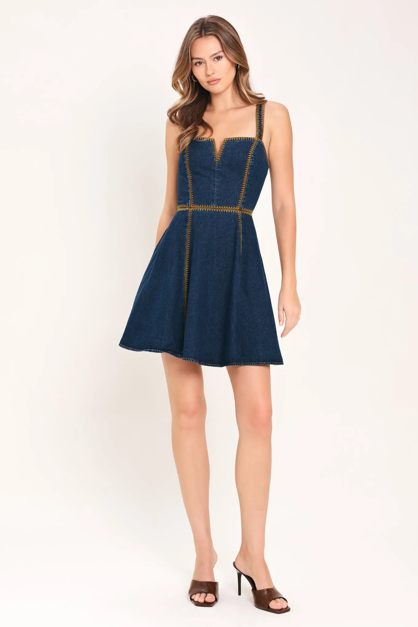 Denim Darling Denim Mini Dress sold by Zulily product image thumbnail 2