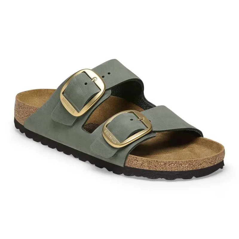 Birkenstock Arizona Big Buckle Nubuck Leather Thyme made by Birkenstock