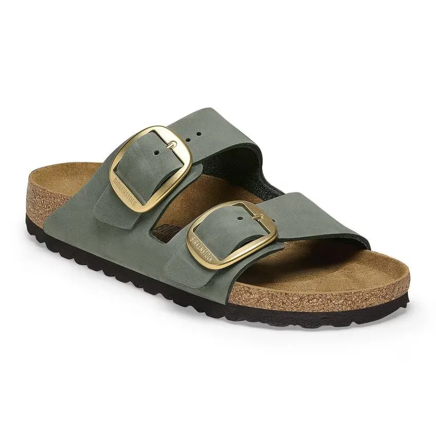 Birkenstock Arizona Big Buckle Nubuck Leather Thyme sold by Zulily