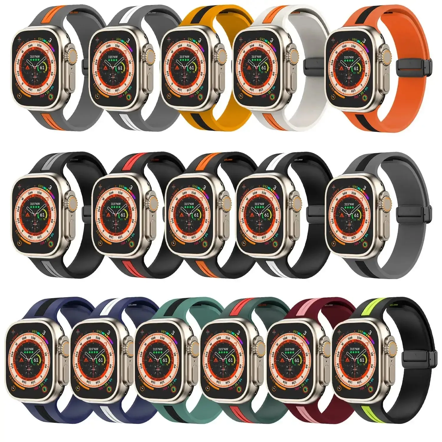 Apple Watch Silicone Strap - Durable Magnetic Closure Design sold by Zulily product image thumbnail 2