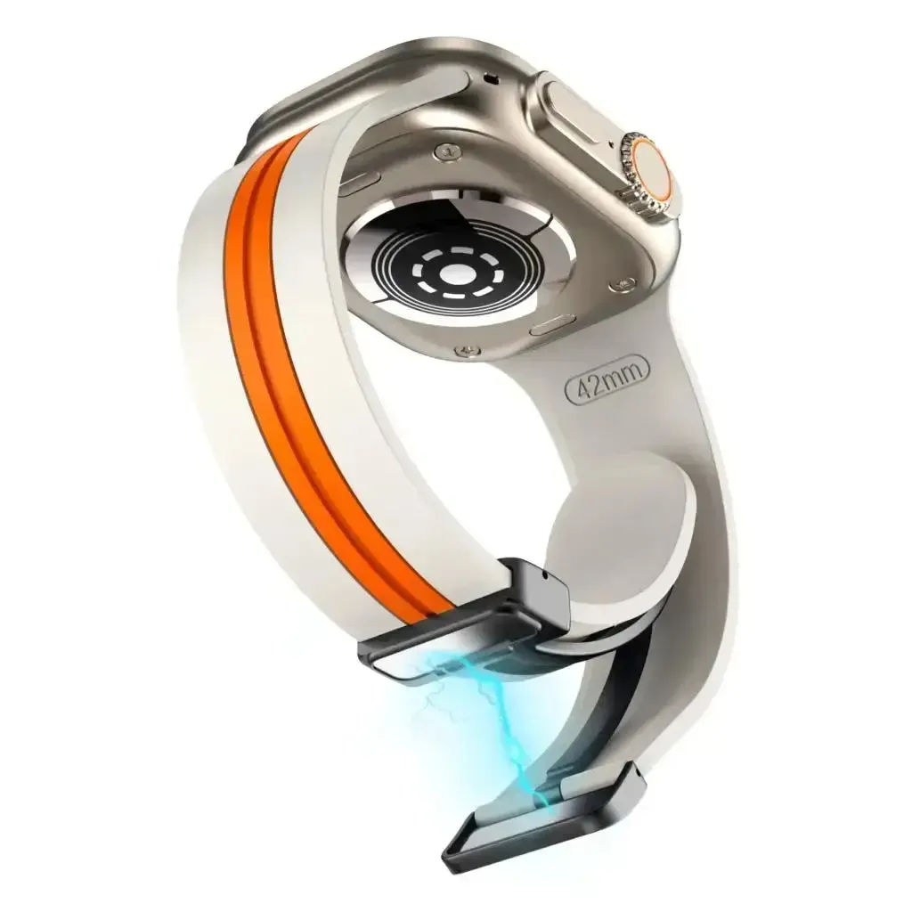 Apple Watch Silicone Strap - Durable Magnetic Closure Design sold by Zulily product image thumbnail 3