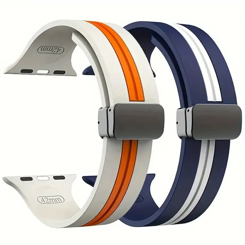 Apple Watch Silicone Strap - Durable Magnetic Closure Design sold by Zulily