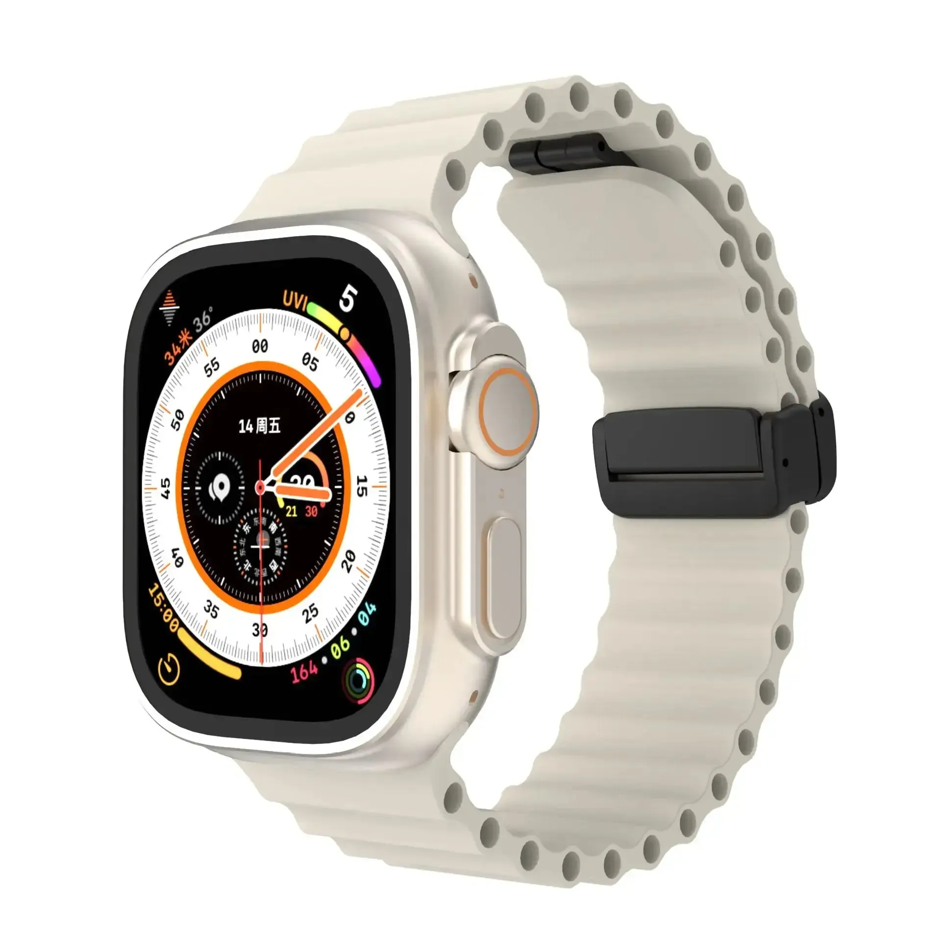 Apple Watch Silicone Strap - Soft Flexible Magnetic Design sold by Zulily product image thumbnail 5