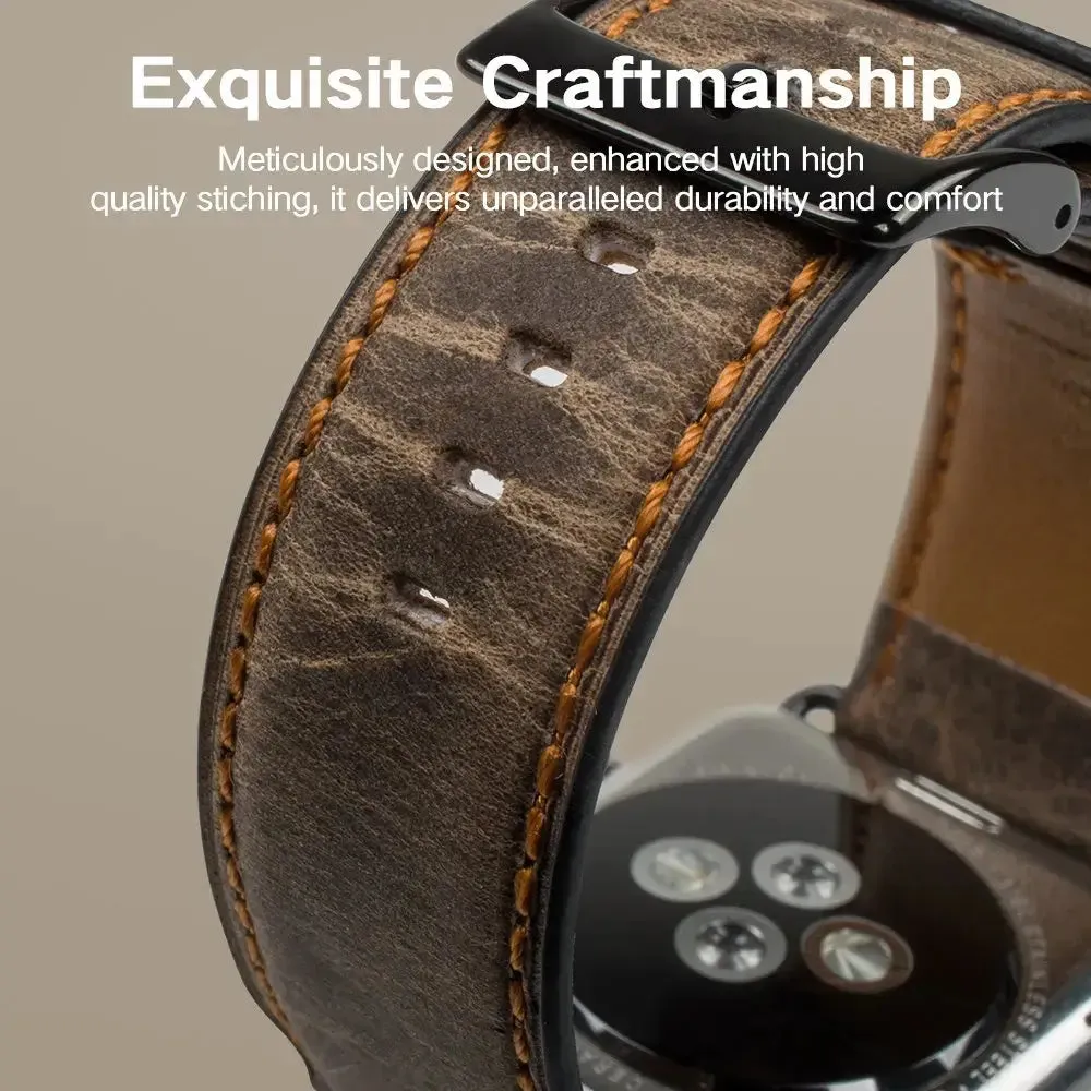Apple Watch Leather Strap - Premium Durable Fashion Band sold by Zulily product image thumbnail 2