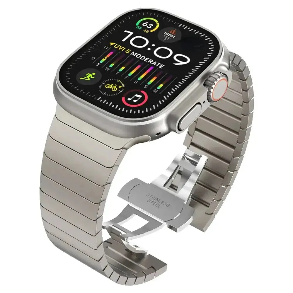 Stainless Steel Apple Watch Band - Stylish Durable Design sold by Zulily product image thumbnail 5
