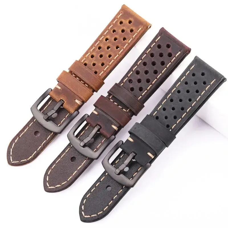 Samsung Galaxy Watch Leather Band - Breathable Classic Style sold by Zulily product image thumbnail 2
