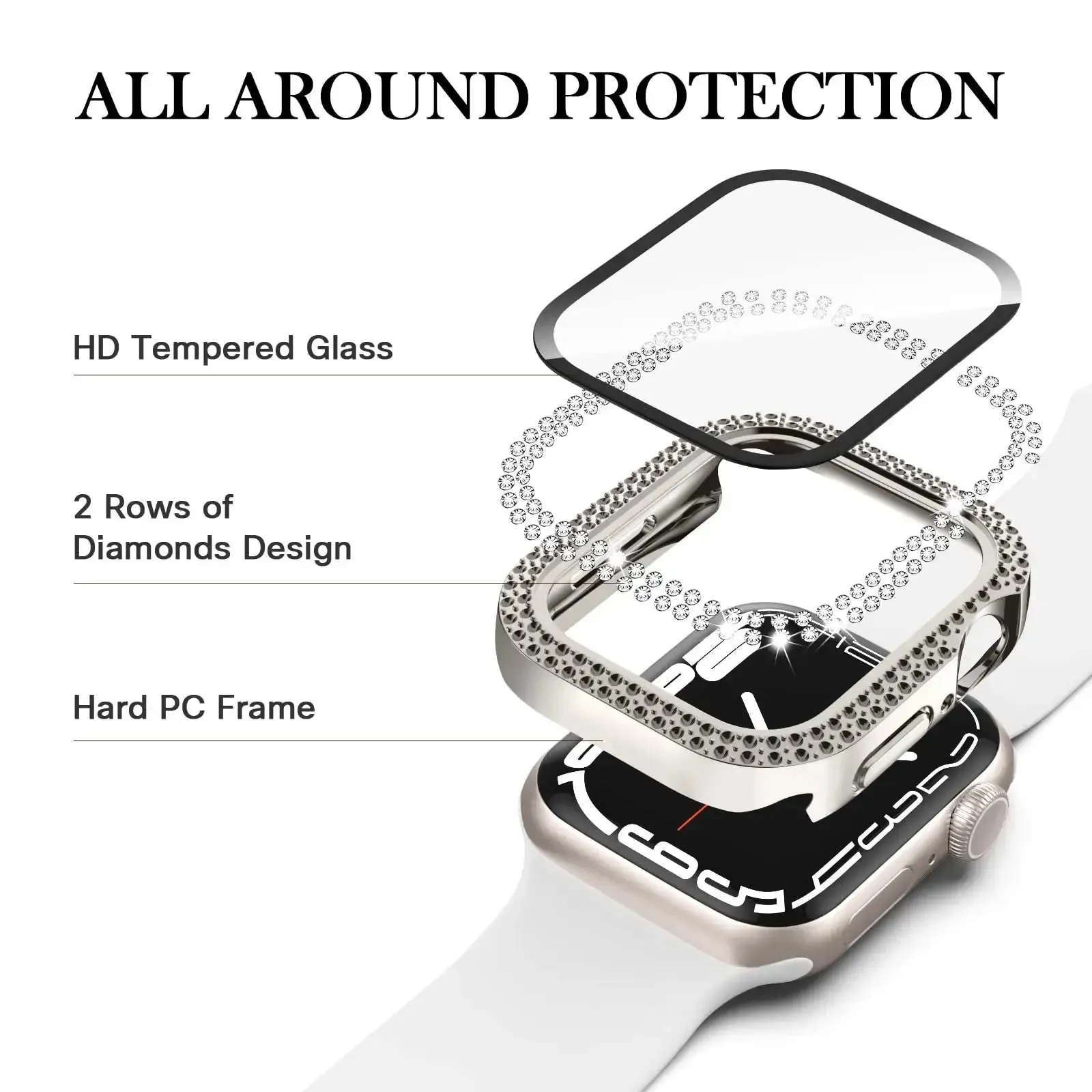 Apple Watch Case - Durable Gem-Studded Elegant Protection sold by Zulily product image thumbnail 4