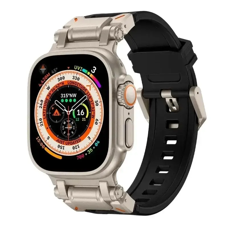 Apple Watch Silicone Metal Band - Premium Durable Strap sold by Zulily product image thumbnail 5