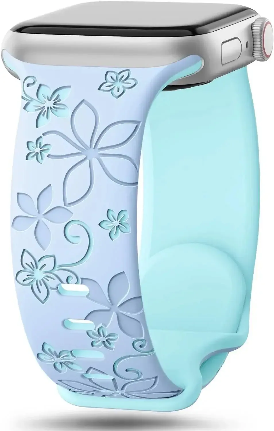 Apple Watch Silicone Band - Durable Floral Design Strap sold by Zulily product image thumbnail 5