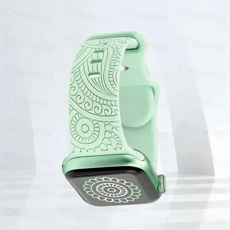 Apple Watch Silicone Strap - Stylish, Engraved Design sold by Zulily product image thumbnail 4