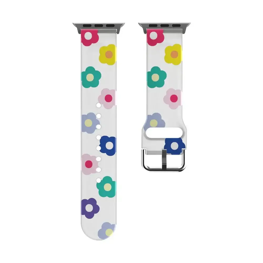 Apple Watch Silicone Strap - Colorful Floral Pattern Band sold by Zulily product image thumbnail 5