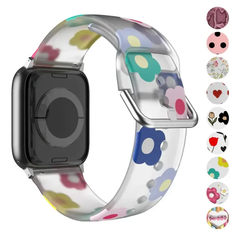 Apple Watch Silicone Strap - Colorful Floral Pattern Band made by Zulily
