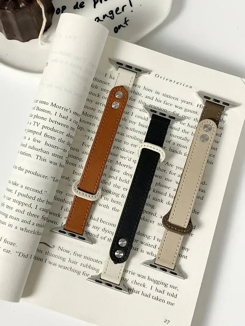 Apple Watch Leather Band - Elegant Durable Strap Options sold by Zulily product image thumbnail 2
