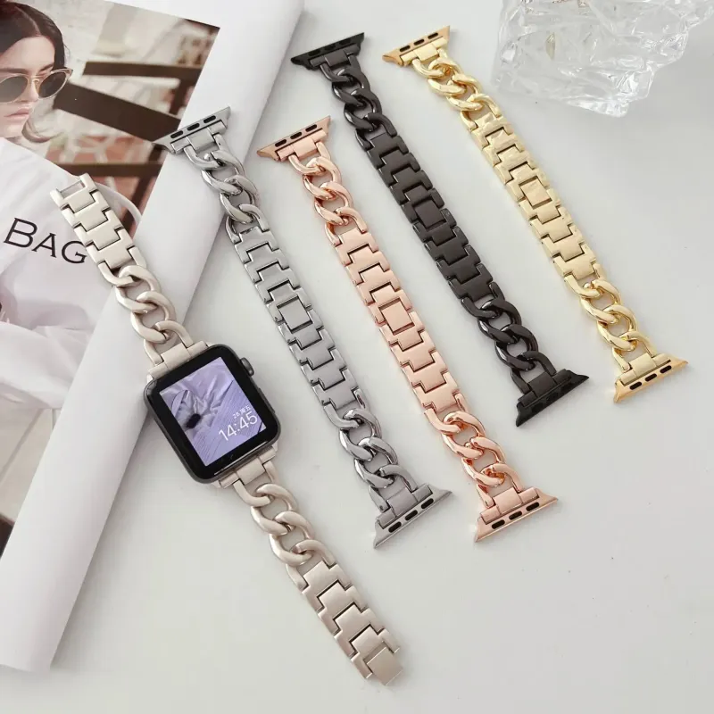 Apple Watch Metal Chain Strap - Premium Stylish Design made by Zulily