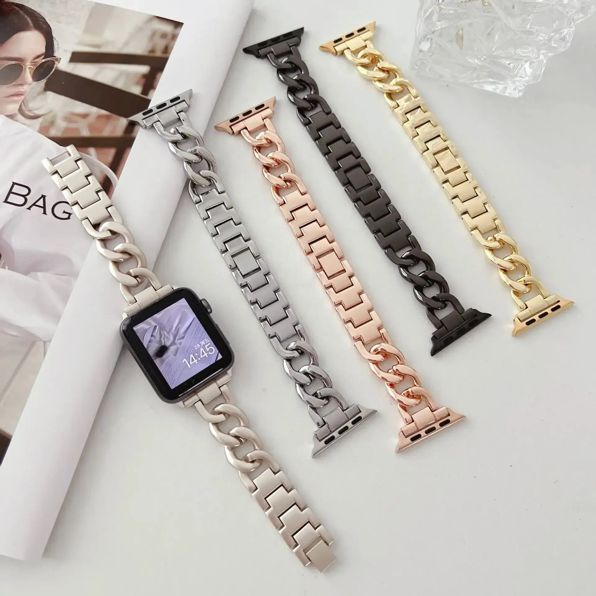 Apple Watch Metal Chain Strap - Premium Stylish Design sold by Zulily