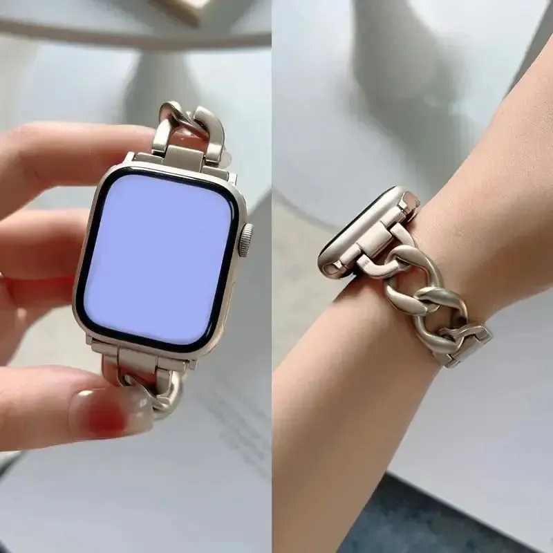 Apple Watch Metal Chain Strap - Premium Stylish Design sold by Zulily product image thumbnail 2