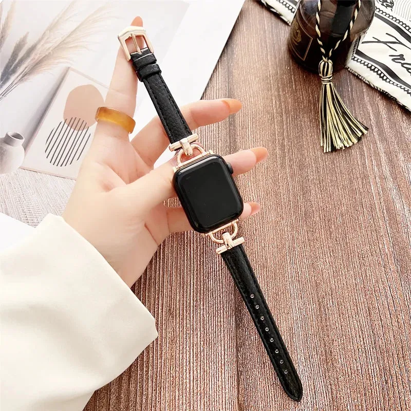 Apple Watch Genuine Leather Strap - Classic Durable Design made by Zulily