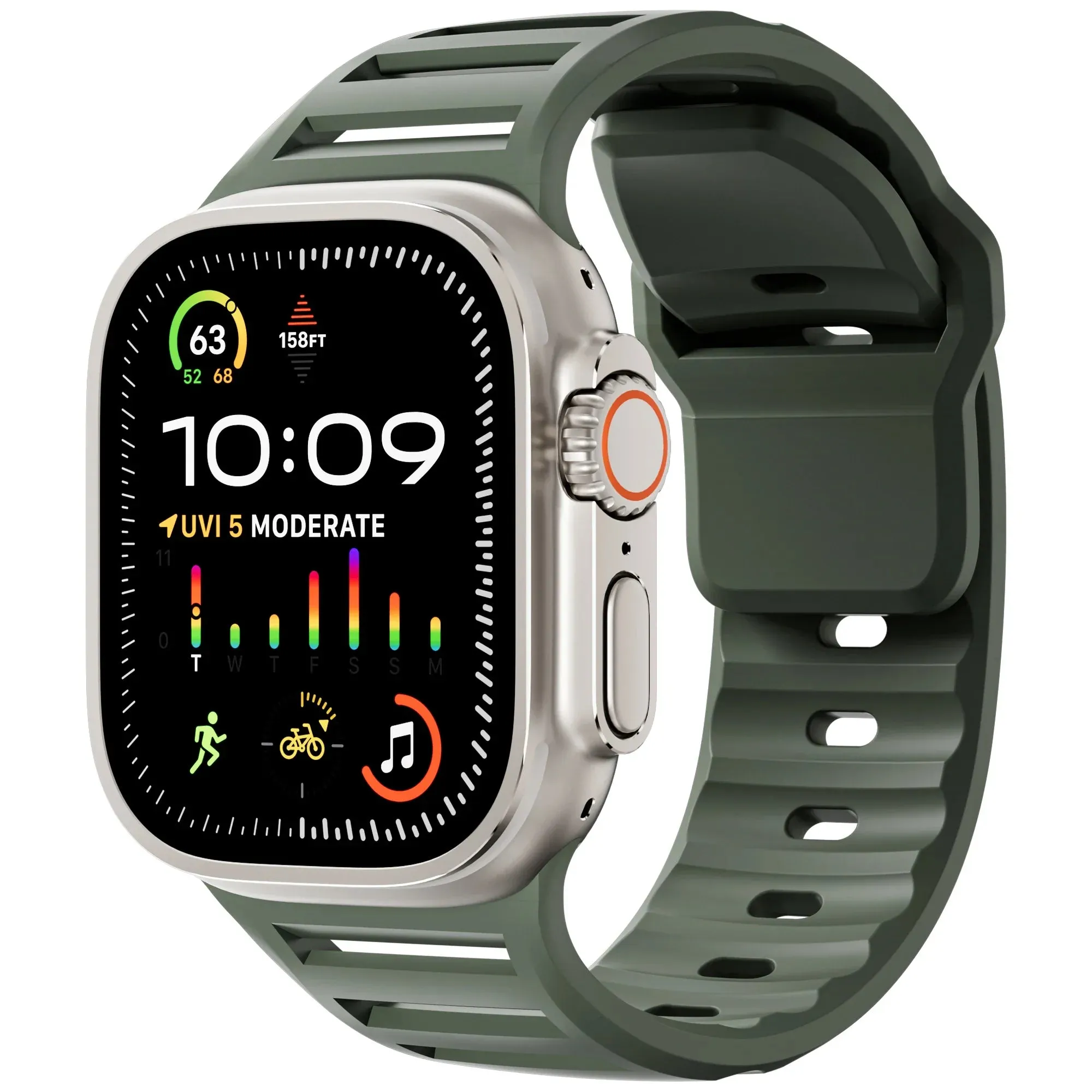 Apple Watch Sport Silicone Strap - Flexible, Waterproof Band sold by Zulily product image thumbnail 5