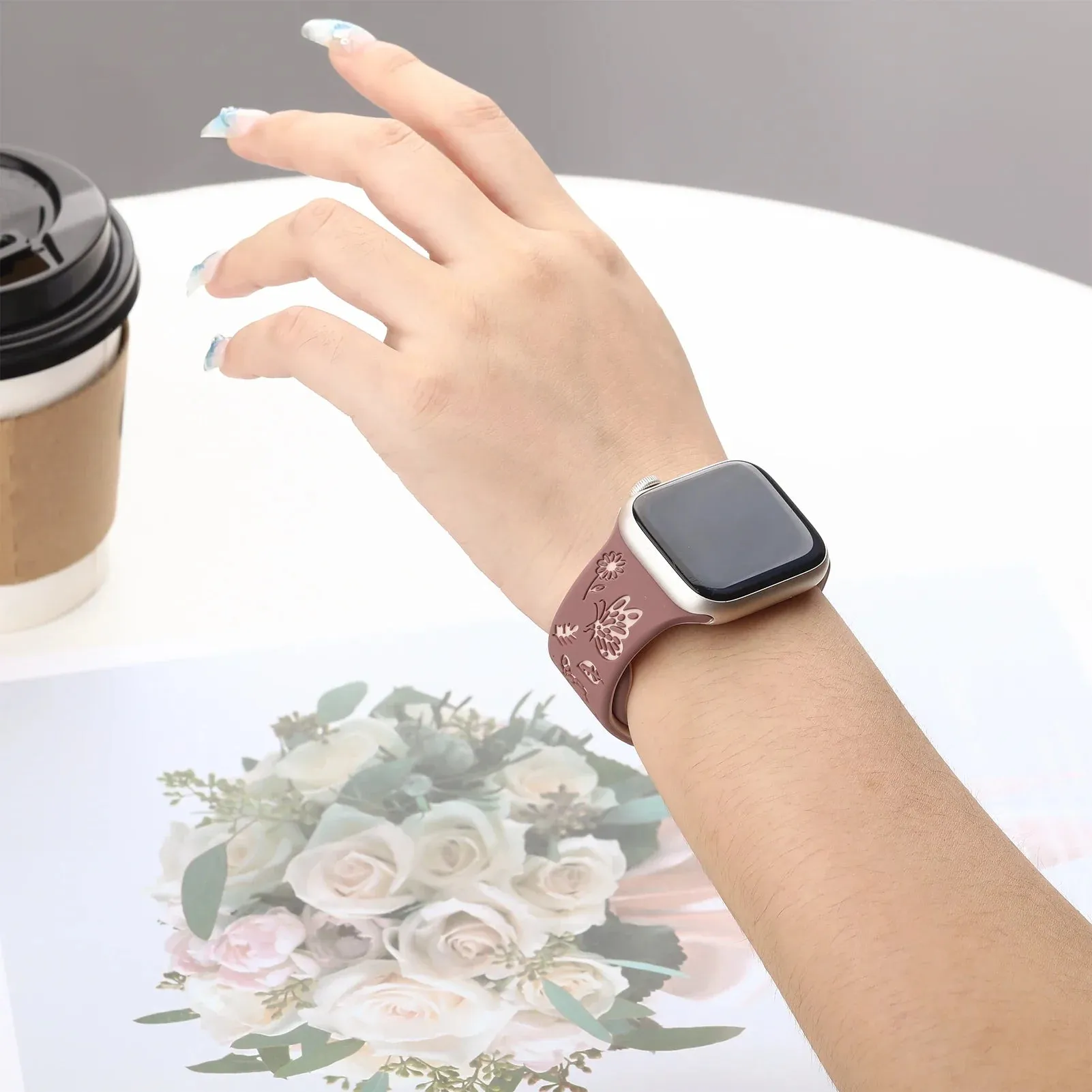 Apple Watch Engraved Silicone Strap - Comfortable Waterproof Band sold by Zulily product image thumbnail 5