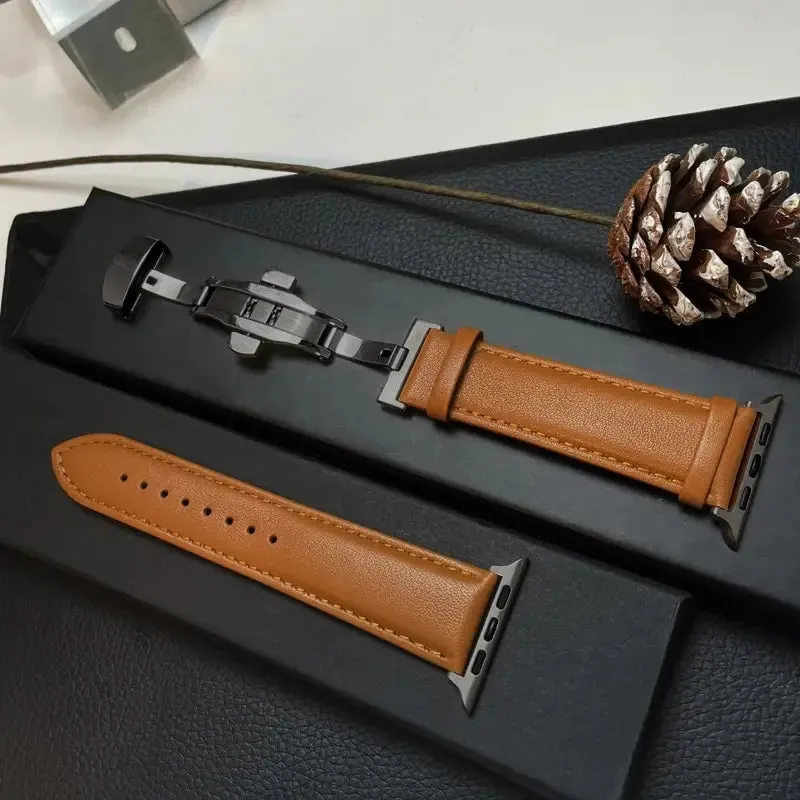 Apple Watch Genuine Leather Band - Classic Durable Strap sold by Zulily product image thumbnail 4