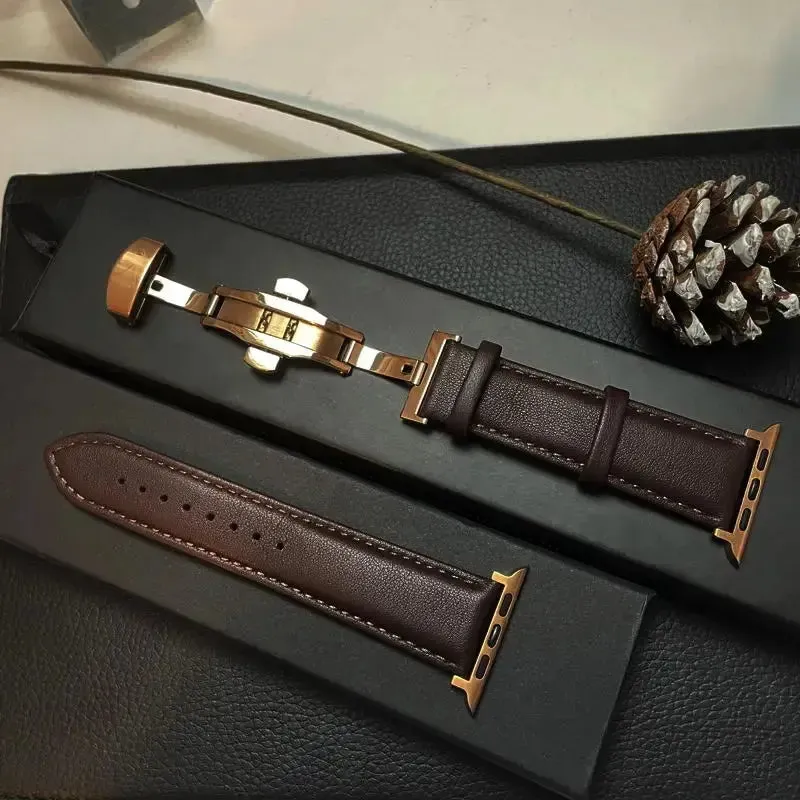 Apple Watch Genuine Leather Band - Classic Durable Strap sold by Zulily
