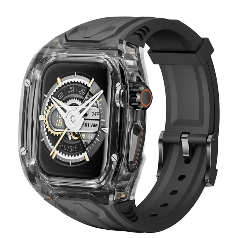 Apple Watch Transparent Rubber Strap and Case Kit - Versatile made by Zulily