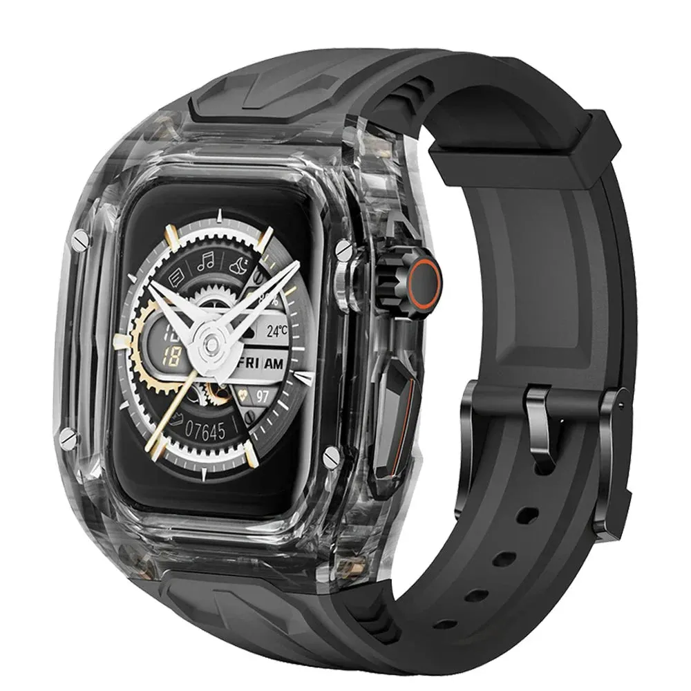 Apple Watch Transparent Rubber Strap and Case Kit - Versatile sold by Zulily