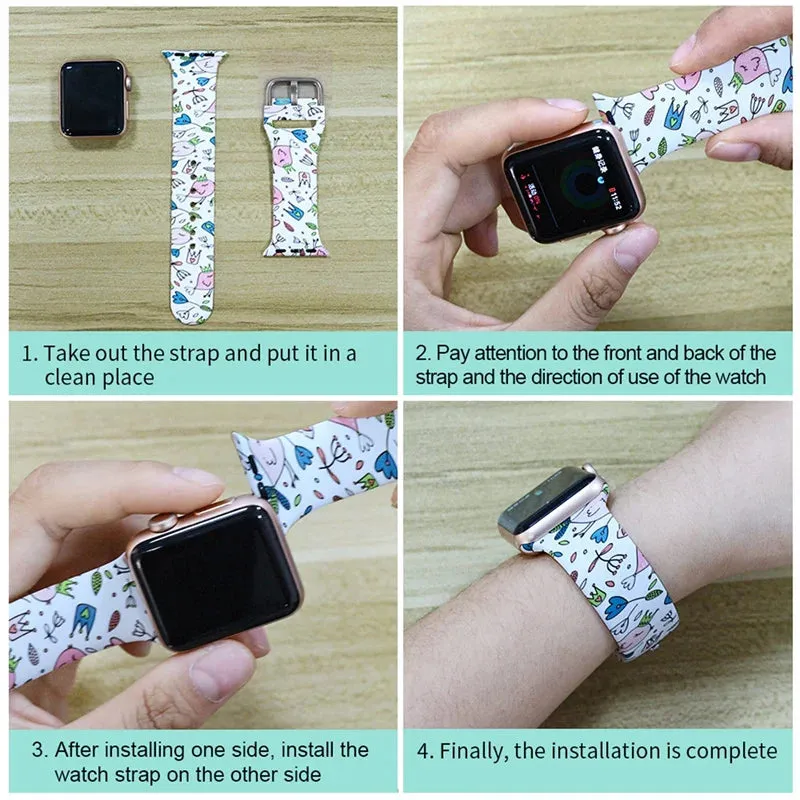 Apple Watch Silicone Strap - Unique Printed Designs sold by Zulily product image thumbnail 5