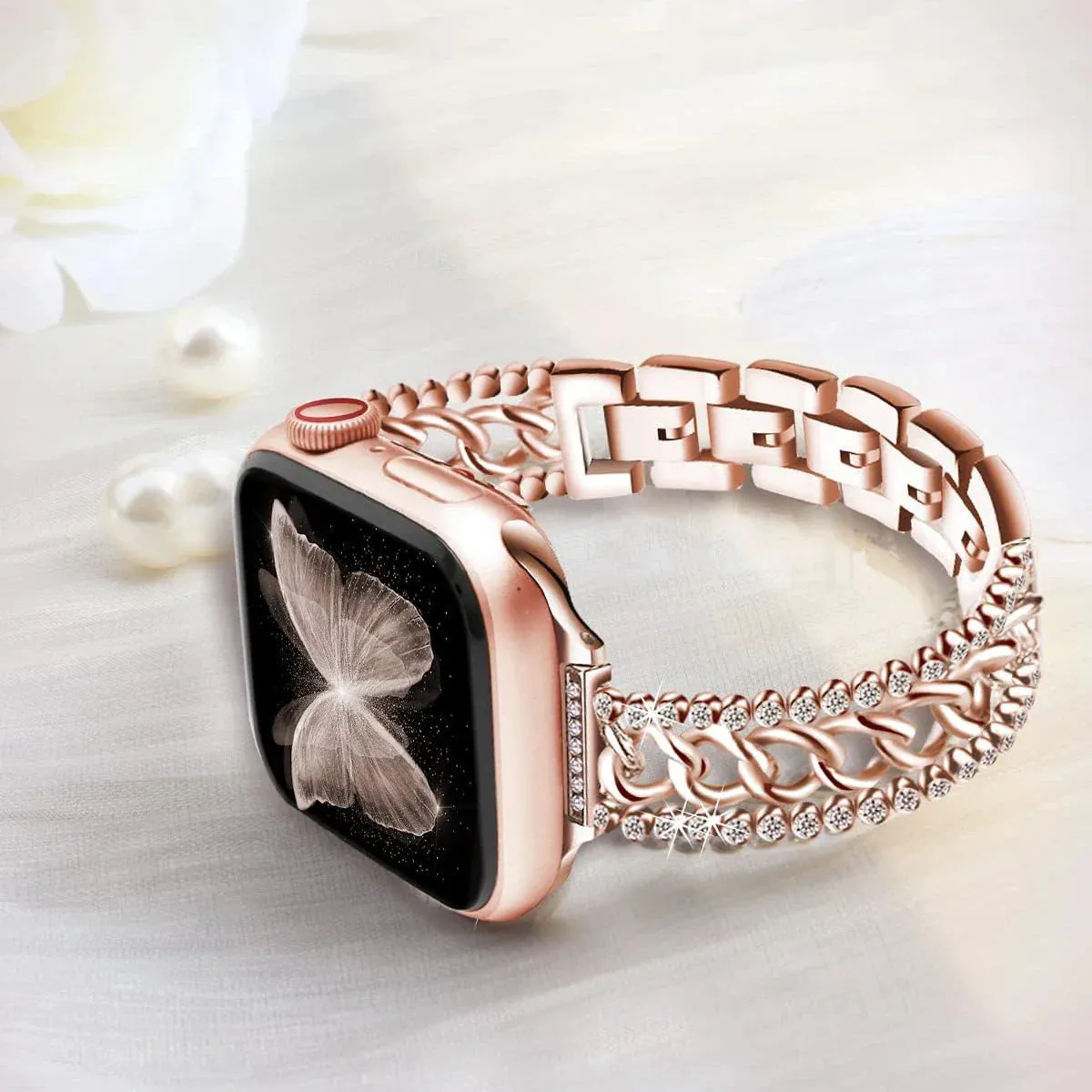 Apple Watch Chain Diamond Band - Rhinestone Loop Strap sold by Zulily product image thumbnail 2