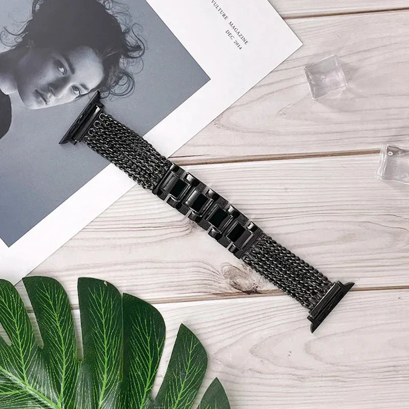 Apple Watch Stainless Steel Band Strap Chain Link Design sold by Zulily product image thumbnail 5