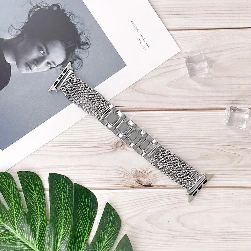 Apple Watch Stainless Steel Band Strap Chain Link Design sold by Zulily product image thumbnail 2