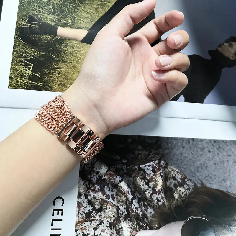 Apple Watch Stainless Steel Band Strap Chain Link Design sold by Zulily product image thumbnail 4