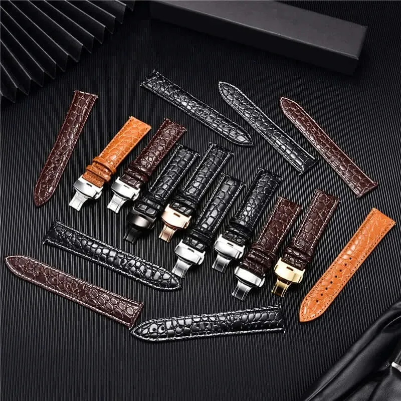 Samsung Galaxy Watch Crocodile Leather Band made by Zulily