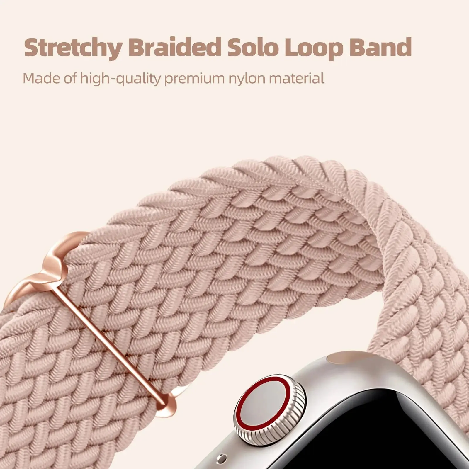 Apple Watch Braided Strap - Soft Elastic Nylon Band sold by Zulily product image thumbnail 3