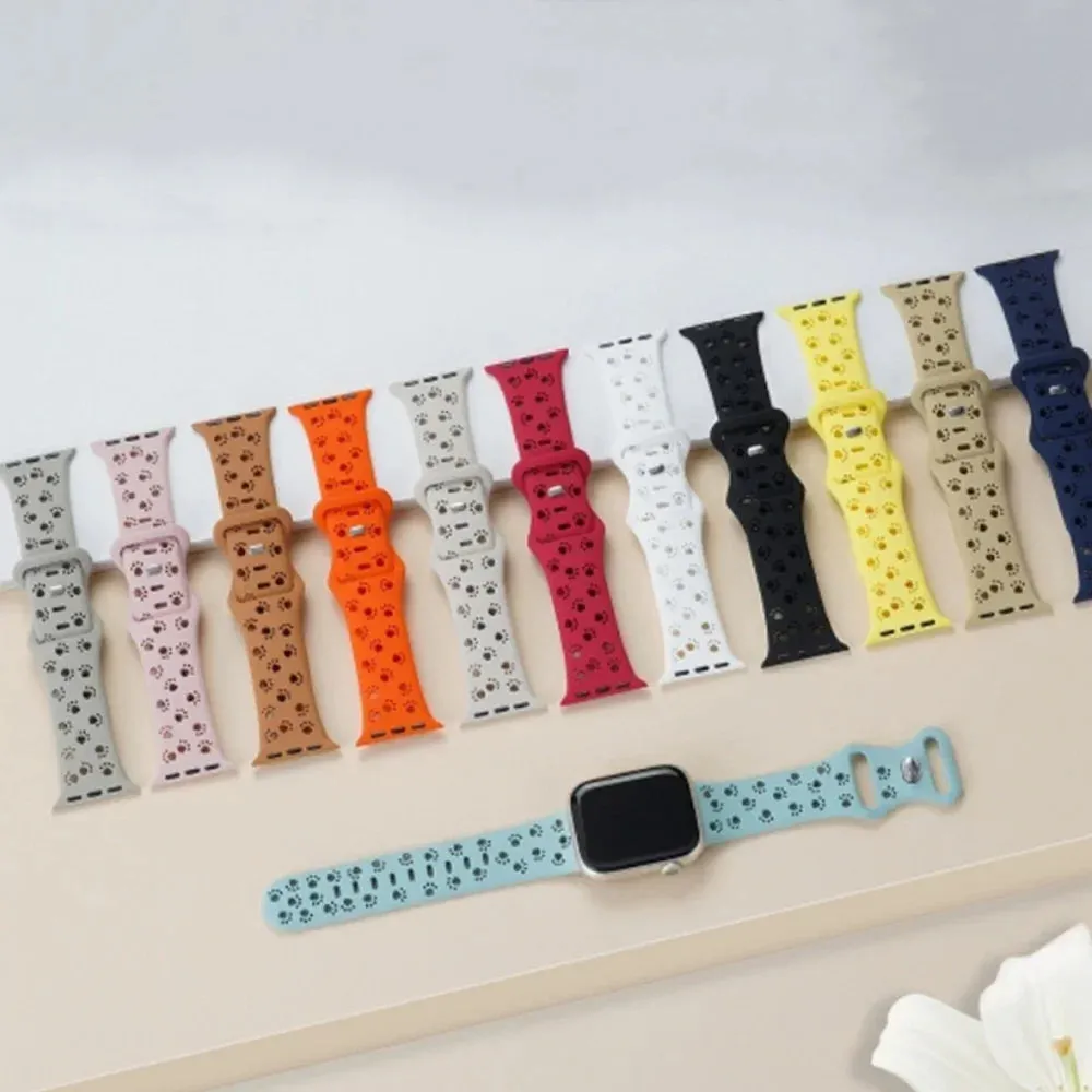 Apple Watch Silicone Strap - Soft Hollow-Out Cat Pattern sold by Zulily product image thumbnail 4